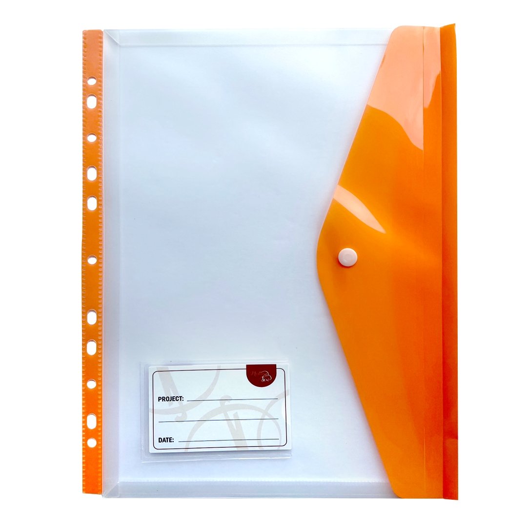 One organization sewing room binder pocket in color orange