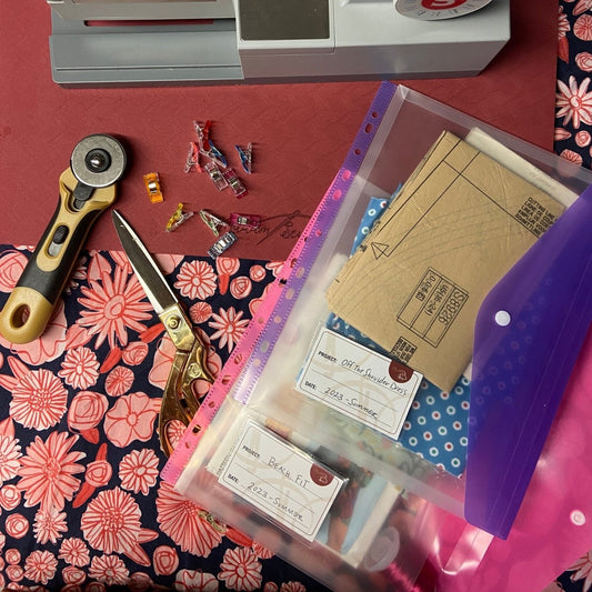 A Binder Pocket organizing your sewing projects