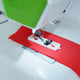 Buttonhole Presser Foot starting sewing a buttonhole. Step 1.