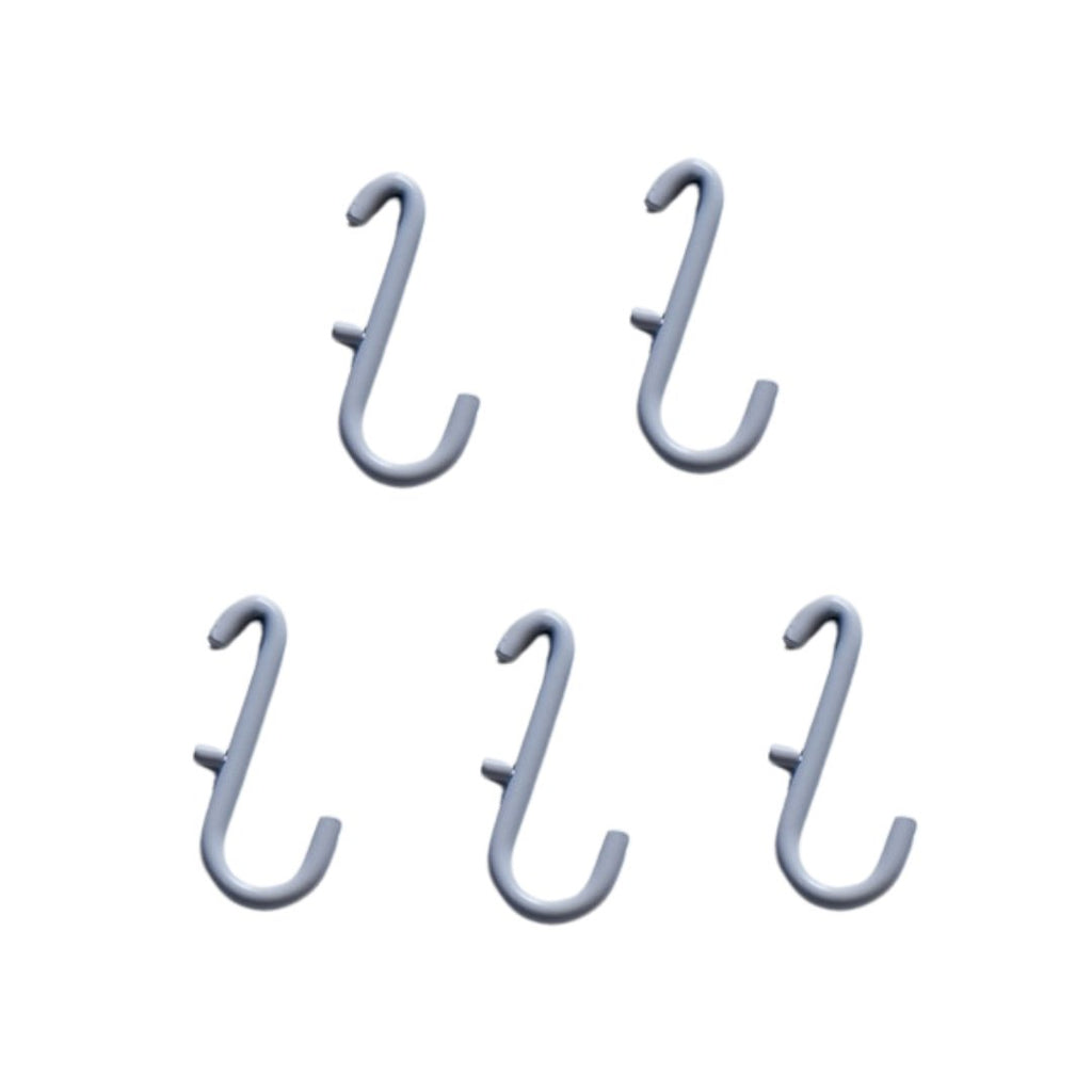 D-Hooks Set of 5 - 1.75x1 inches - Pegboard Accessories