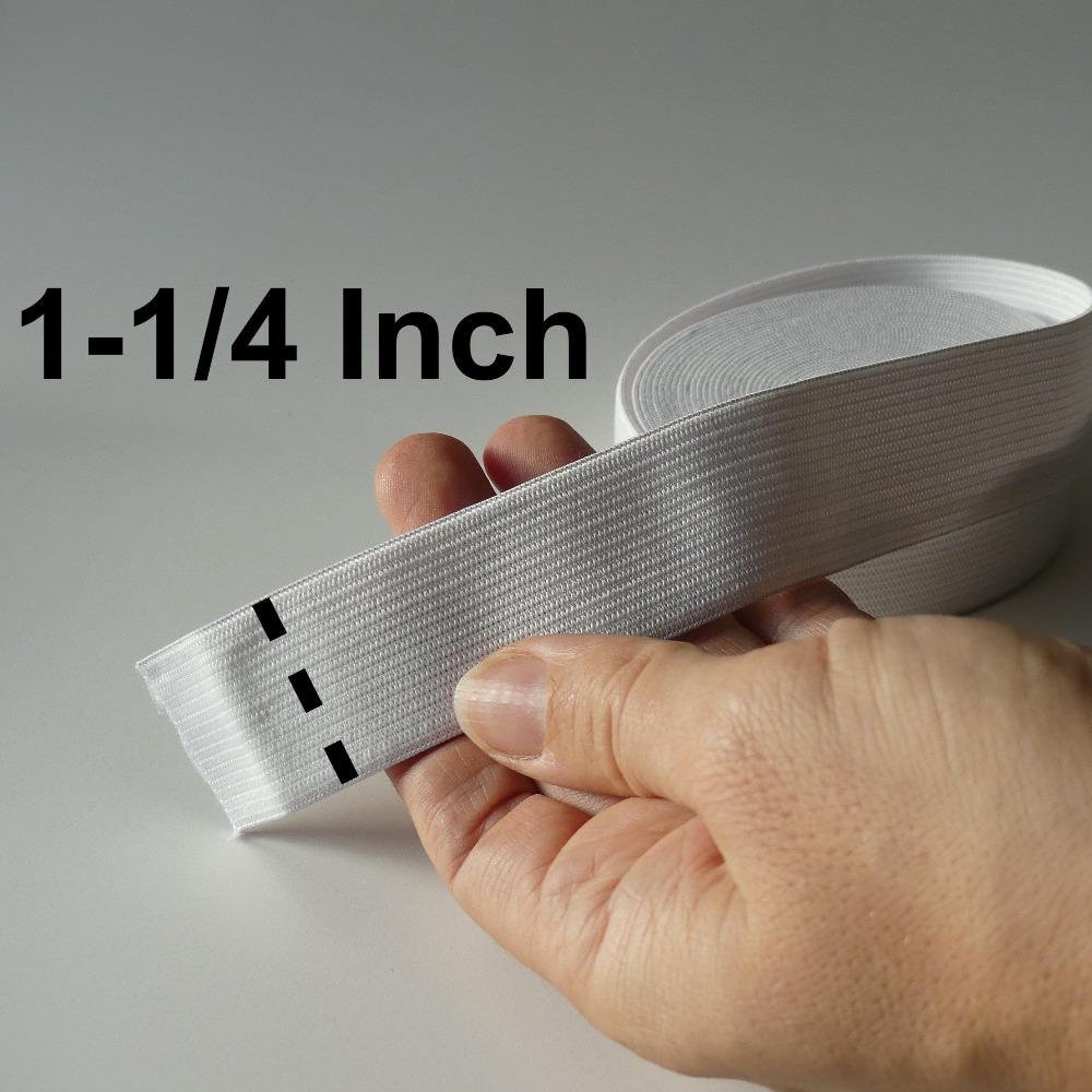 Fantastic Elastic is 1 1/4 inches wide.