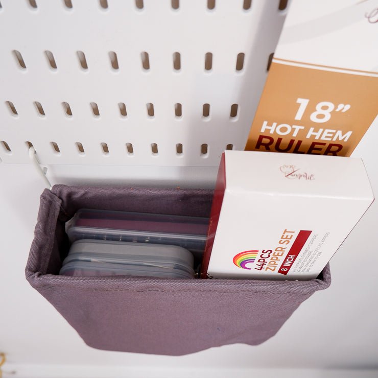 Hanging Bag 4x9.75x2 inches - Pegboard Accessories - MadamSew