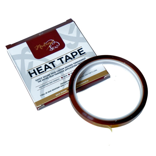 MadamSew Heat Tape for Heat Transfer Vinyl and ironing and the box