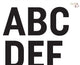 Heat Transfer Vinyl Starter Stencils -  alphabet