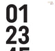 Heat Transfer Vinyl Starter Stencils -  numbers