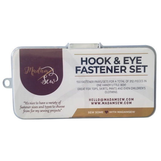 Hook & Eye Fastener Sets - 150 Pair/Sets - MadamSew
