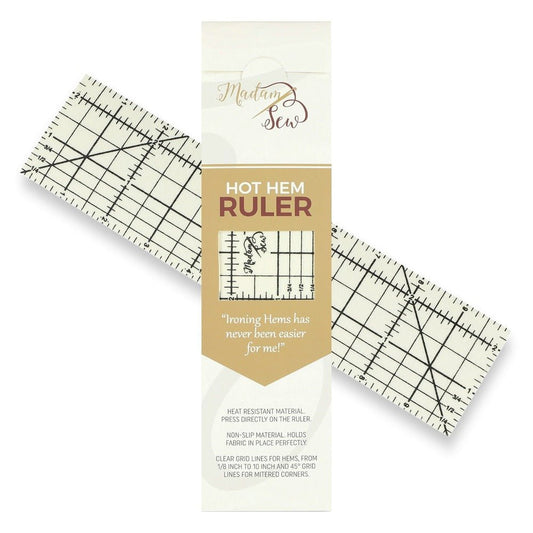Hot Hem Ruler - More than just an ironing tool ! - MadamSew