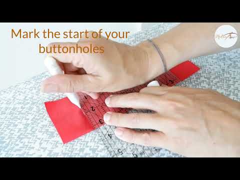 Instruction Video - Tutorial on how to use the Buttonhole Presser Foot to make buttonholes.