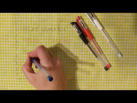Fabric Marker Pen, 1 Set Heat Erasable Fabric 4 colour 13Pcs 