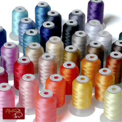 Machine Embroidery Thread with 40 spools of 500 yards in different colors