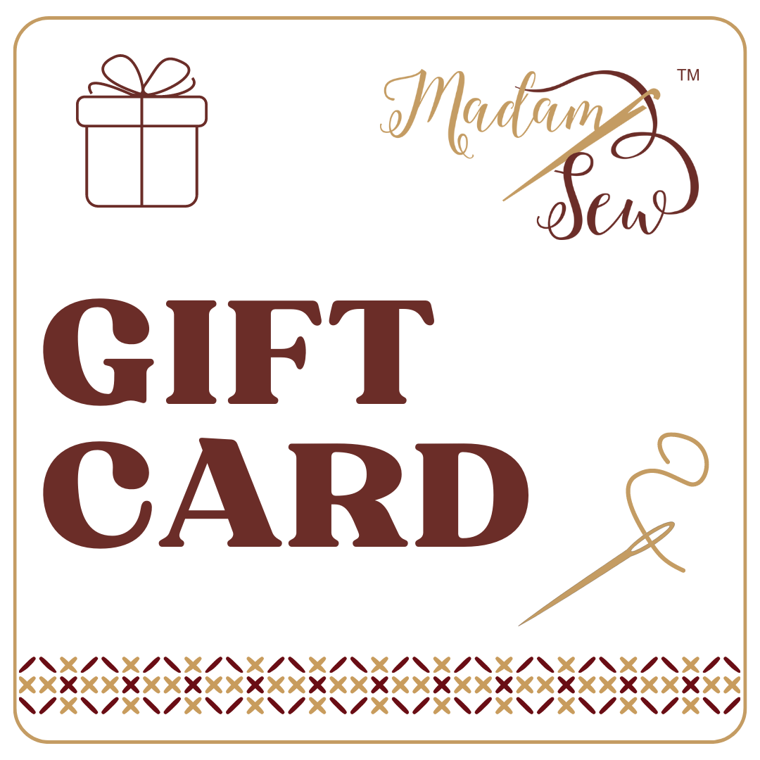 Digital Gift Card for the Madam Sew Online Store