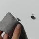 a jeans button stud on a fabric