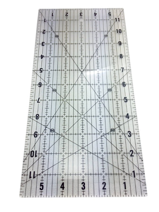 Non-Slip Quilting Ruler 6 x 12 inch - MadamSew
