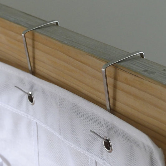 Detail of the hanging mechanism of the Madam Sew Over-the-door-organizer