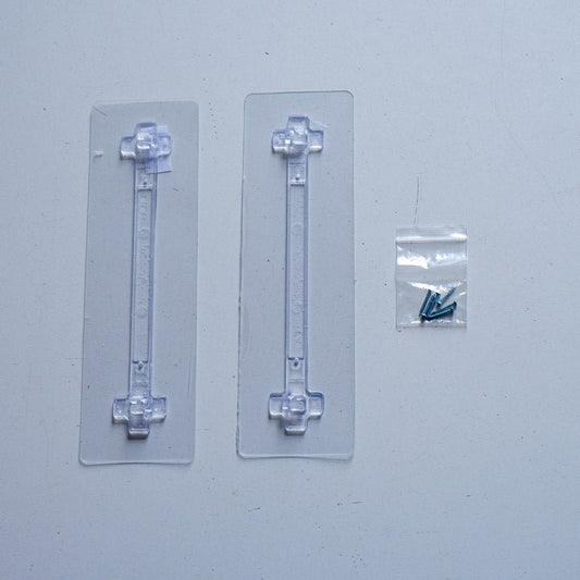 Pegboard parts to attach it to the wall, with glue or nails