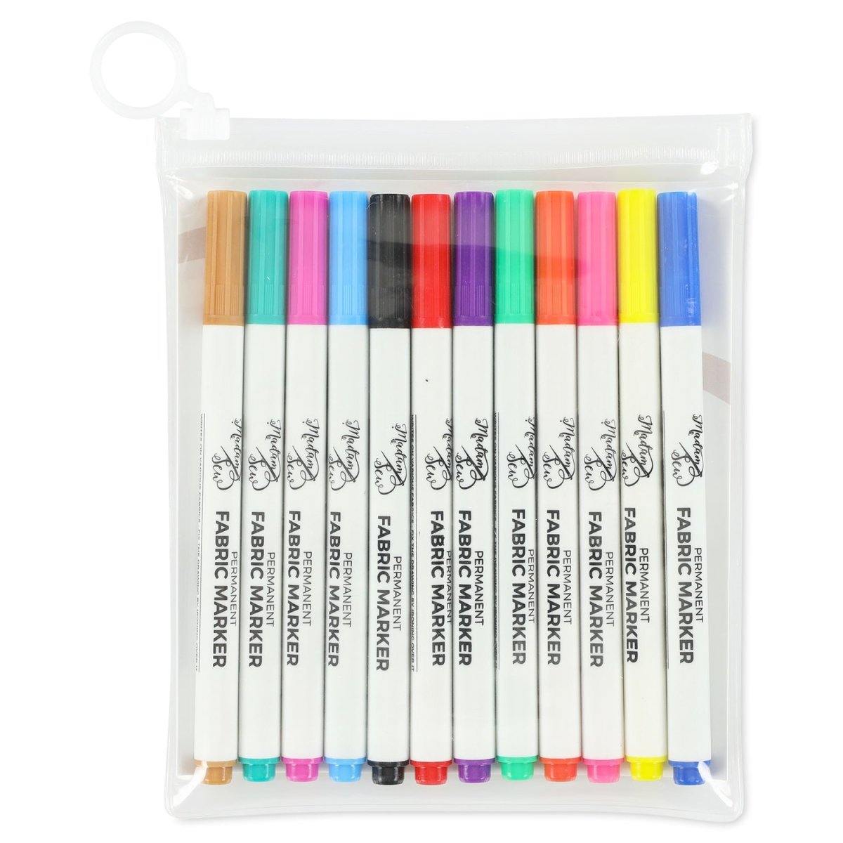 Permanent Fabric Markers - 12 colors in 1 set – MadamSew