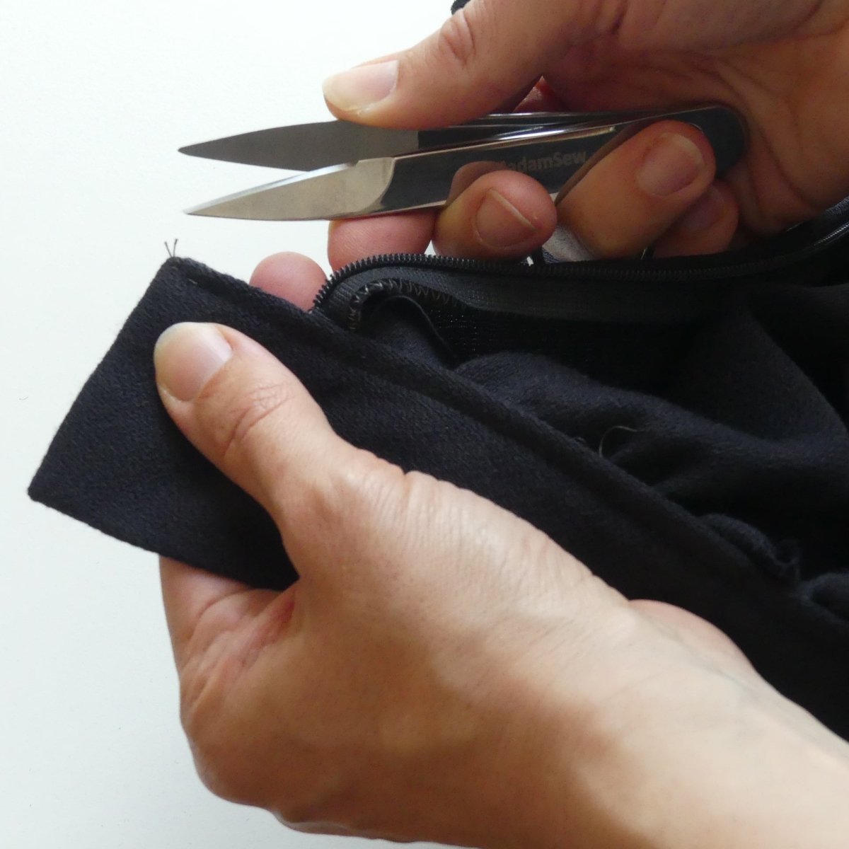 Snipping threads with Thread Snips when making clothes