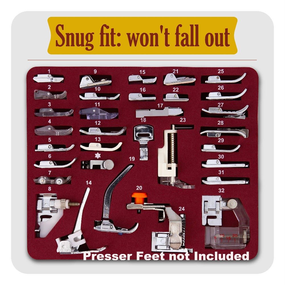 Presser Foot Set Upgrade - Storage Box & Explanation Booklet (No Feet  Included!)