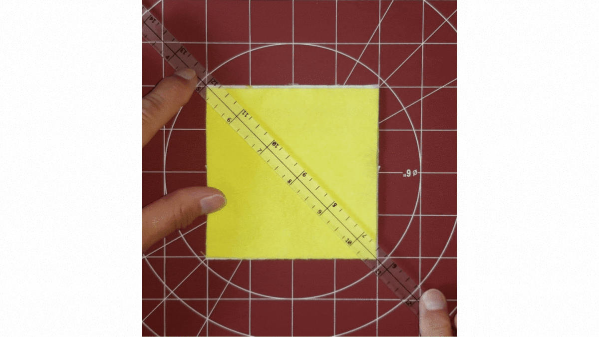 Acrylic Quilting Ruler, 10'' x 10'', Square Ruler for Sewing, Measuring  and Cutting Quilt Fabric