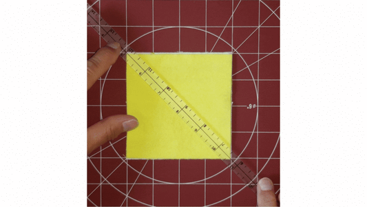 Marking sewing lines with Quarter Inch Patchwork Ruler "QIPS"