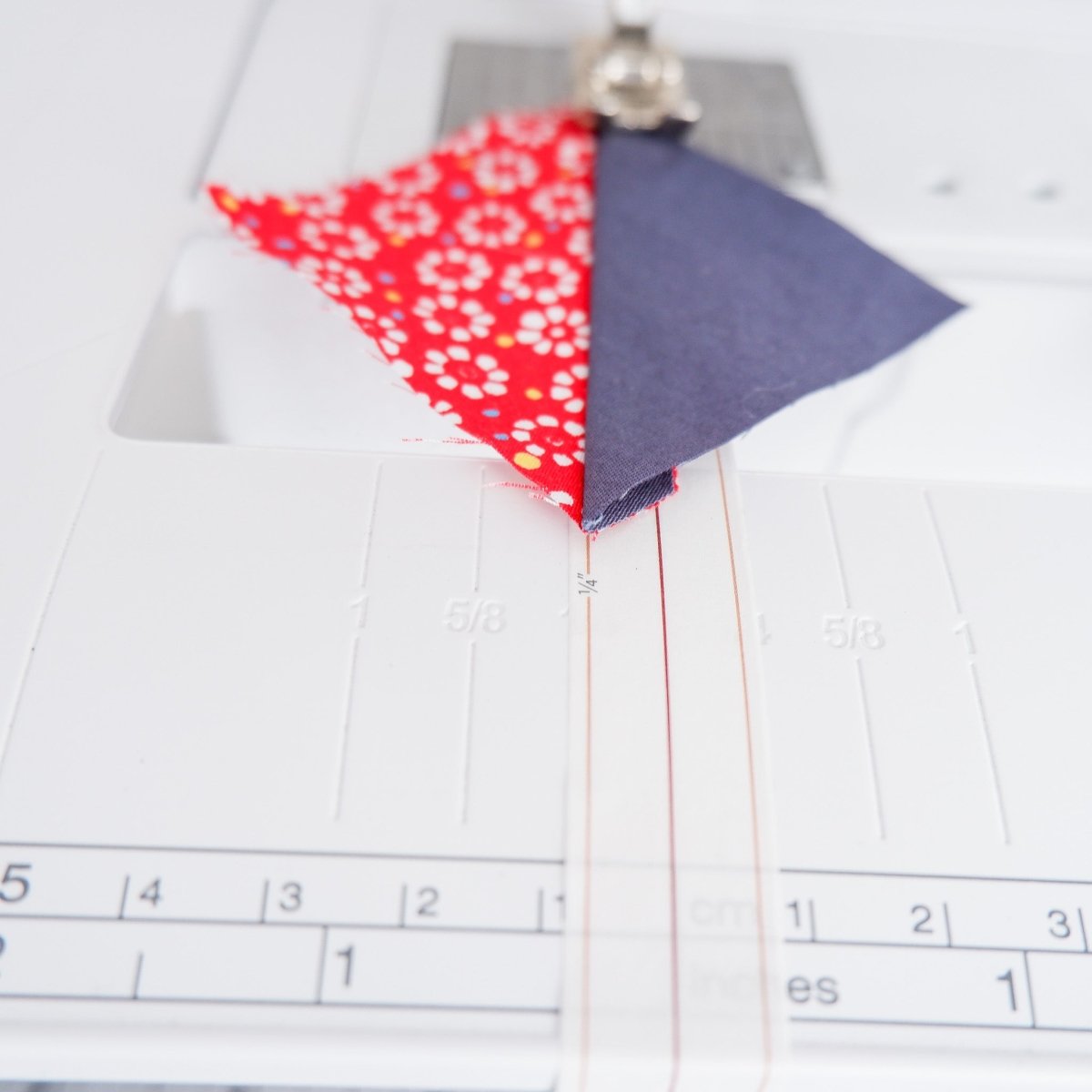Showing the craft washi, MadamSew Quarter Inch Seam Tape ready for sewing.