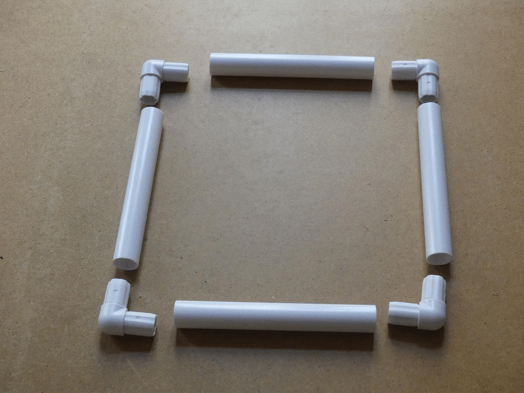 GIF - Quilt Frame Being put together.