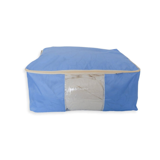 Quilt Storage Bag - Large Size Blue - 23½”L x 20”W x 11”H