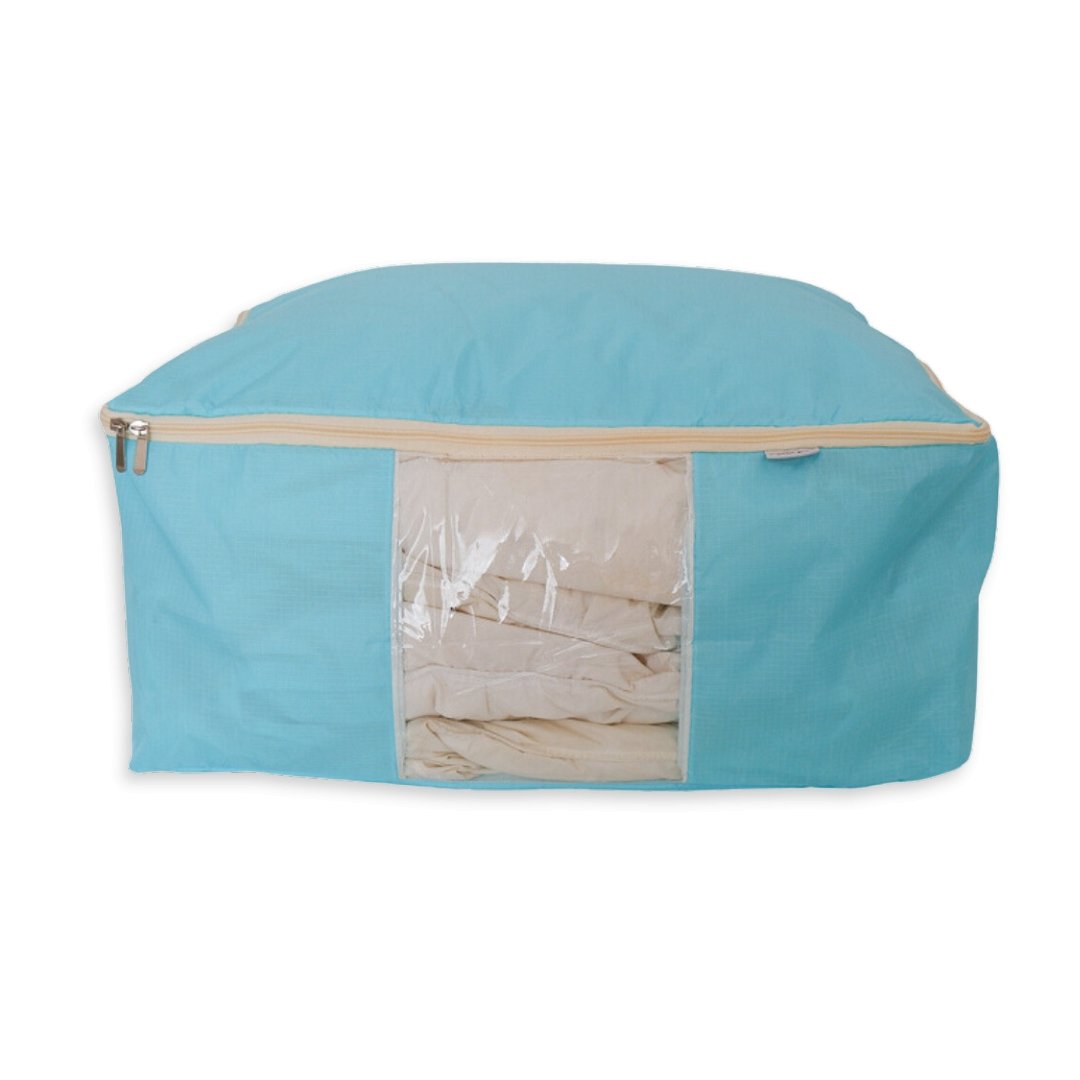 Storage Bags for Quilts, throws, pillows, blankets in color turquoise –  MadamSew