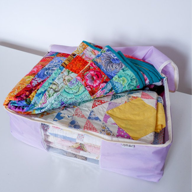 Quilt Storage Bag - Standard Size (22"L x 15"W x 8"H) - Lavender - MadamSew