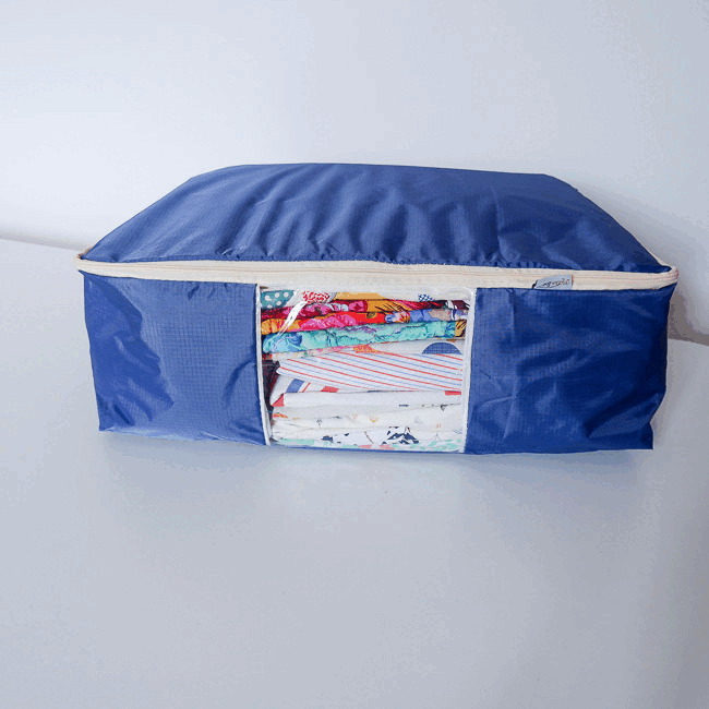 Quilt Storage Bag - Standard Size (22"L x 15"W x 8"H) - Nightfall Blue - MadamSew