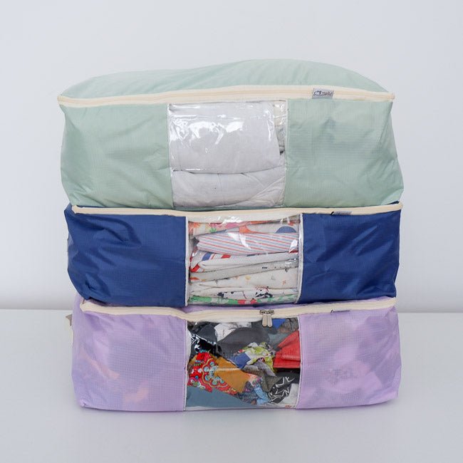 Quilt Storage Bag - Standard Size (22"L x 15"W x 8"H) - Nightfall Blue - MadamSew