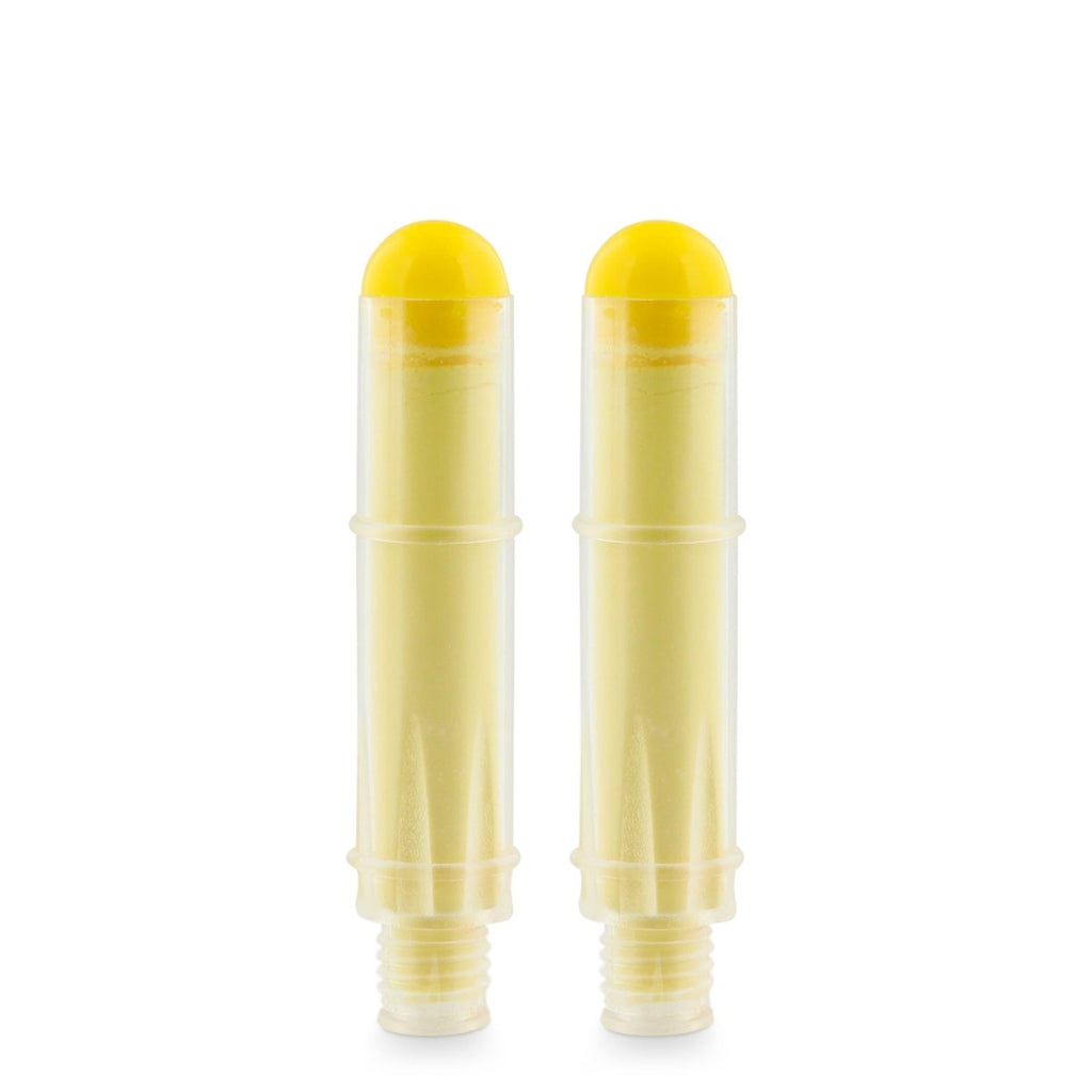 two yellow chalk marker refills