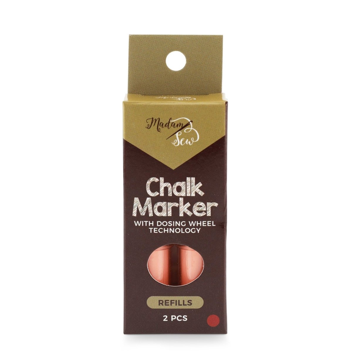 red refills in a box for Madam Sew chalk markers