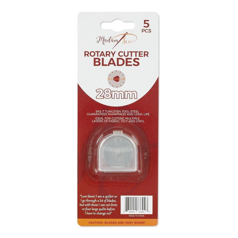 Rotary Cutter Blades - size 28mm - 5 pack – MadamSew