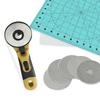 Rotary Cutter, Blades & Mat Bundle - 45 mm - MadamSew