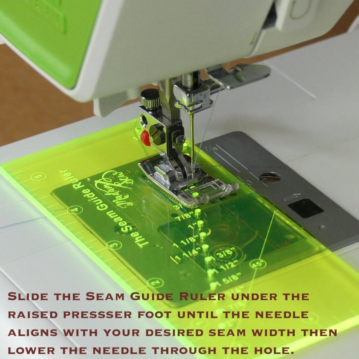 how to use the seam guide ruler