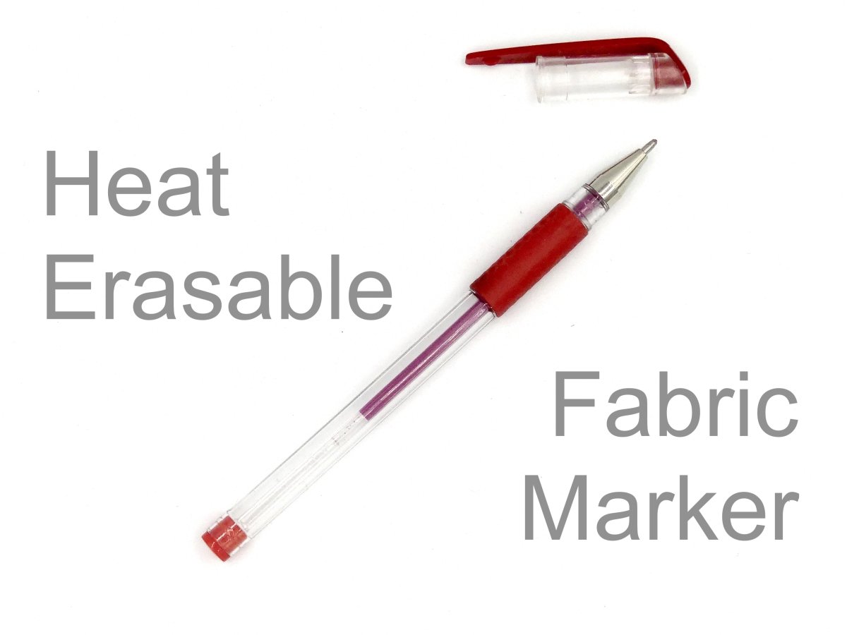 red heat erasable temporary fabric marker