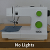 See the difference between a sewing machine light and a led light strip attached to a sewing machine