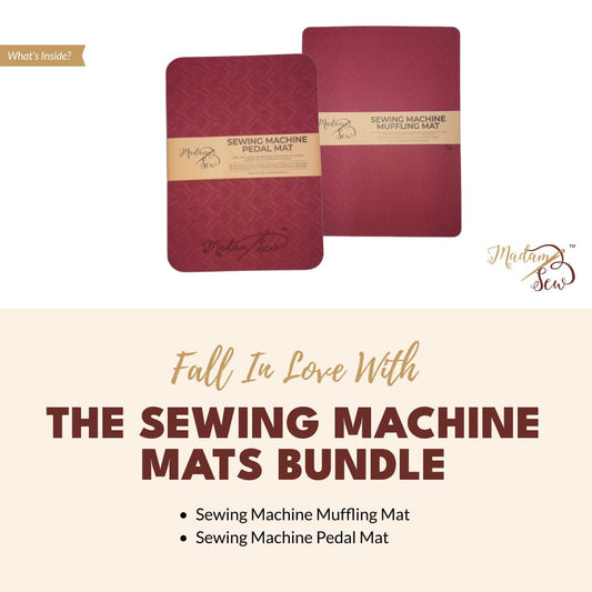 Sewing Machine Mat Bundle - Muffling Mat & Pedal Mat - MadamSew