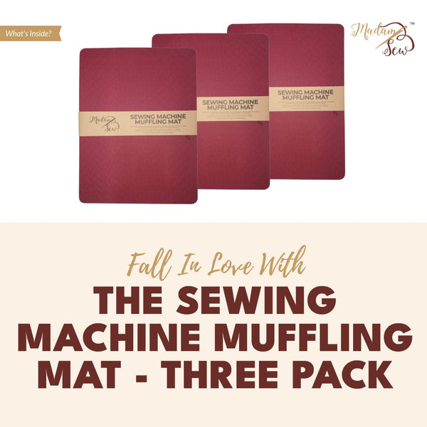 Sewing Machine Muffling Mat - 3 Items Bundle