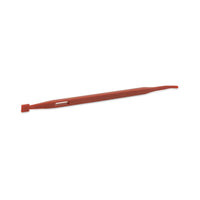 Red plastic Sewing stiletto on a white background
