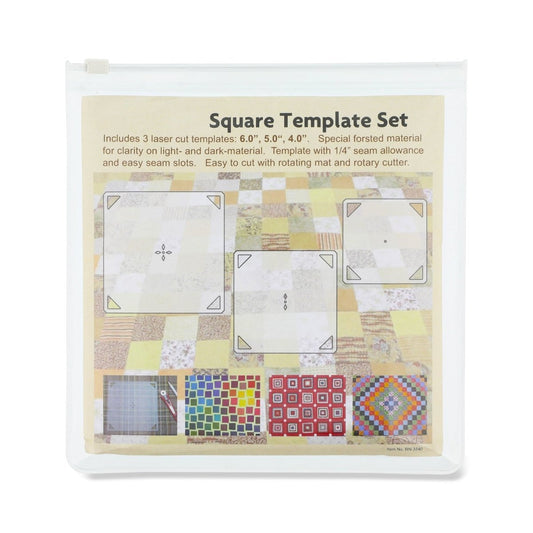 3pc Square Template Set in packaging