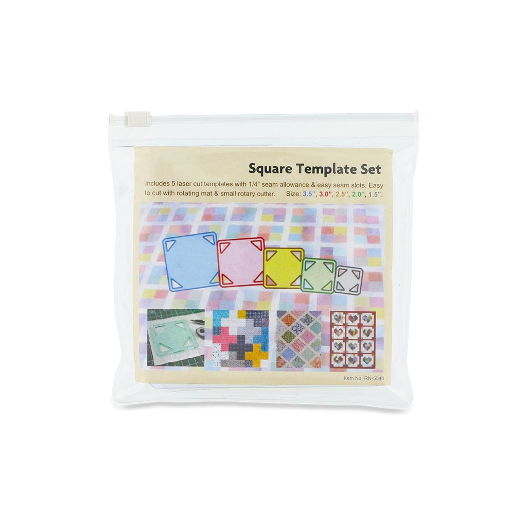 5pc Square Template Set in packaging