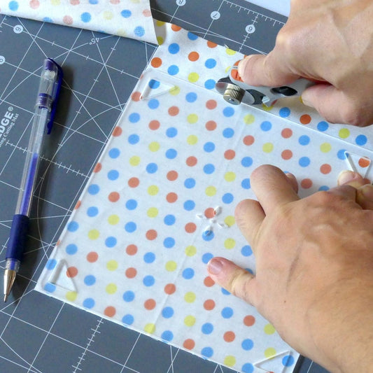 Cutting using a Square Template and rotary cutter