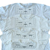 t shirt alignement rulers 4 sizes on different sized t-shirts