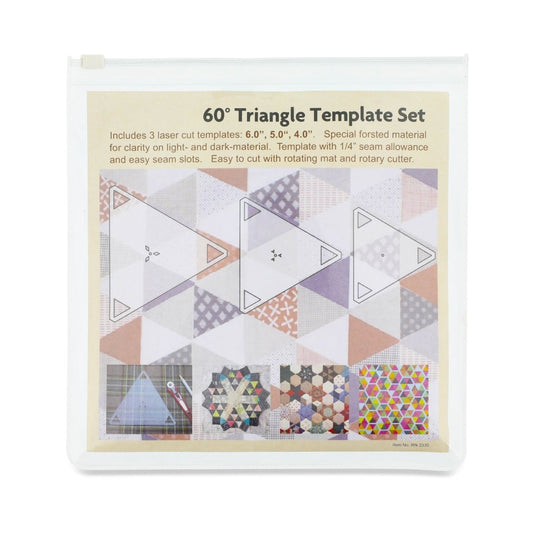 Triangle Patchwork Template Sets - Two Set Choices Available - MadamSew