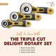 set of 3 rotary cutters in 3 different sizes