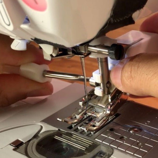 Attaching the Walking Foot Sewing Machine Attachment on a sewing machine