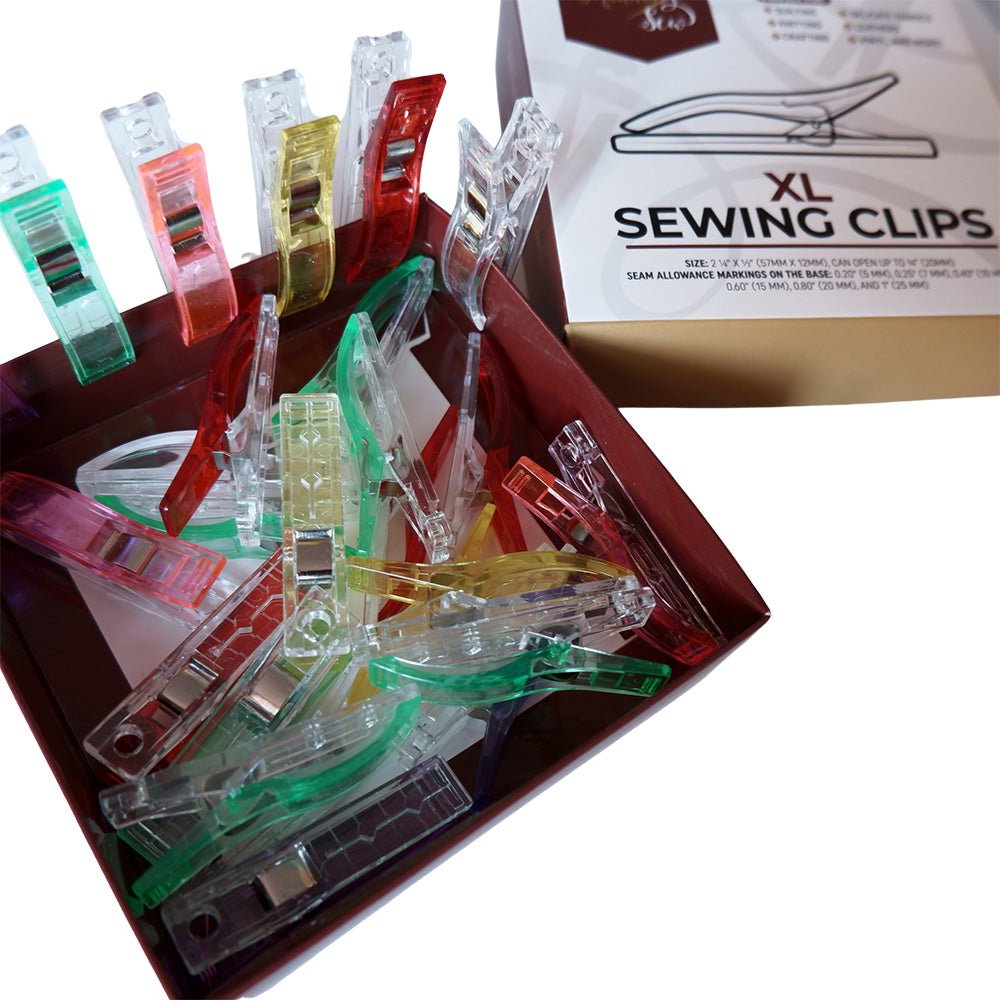 Use Sewing Clips Large Sewing Clips - 2 ¼ x ½ inch - 25 pcs/box – MadamSew