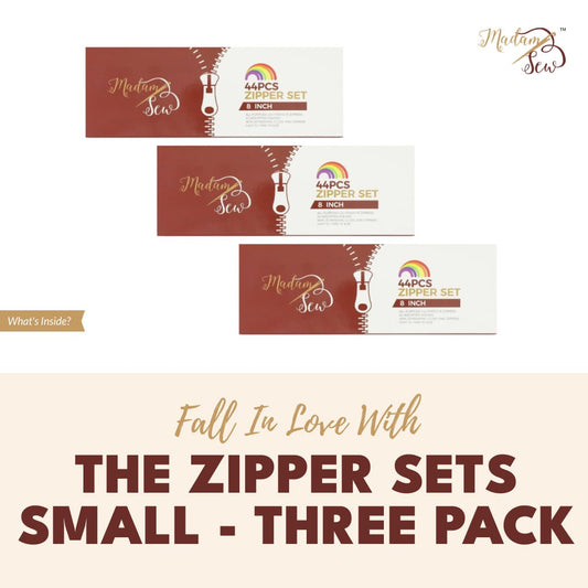 Zipper Sets Small - Three Pack - MadamSew